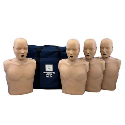 PRESTAN MANEKIN PRO+ Adult CPR Training Manikin Medium Skin Four Pack PP-AMP-400M-MS