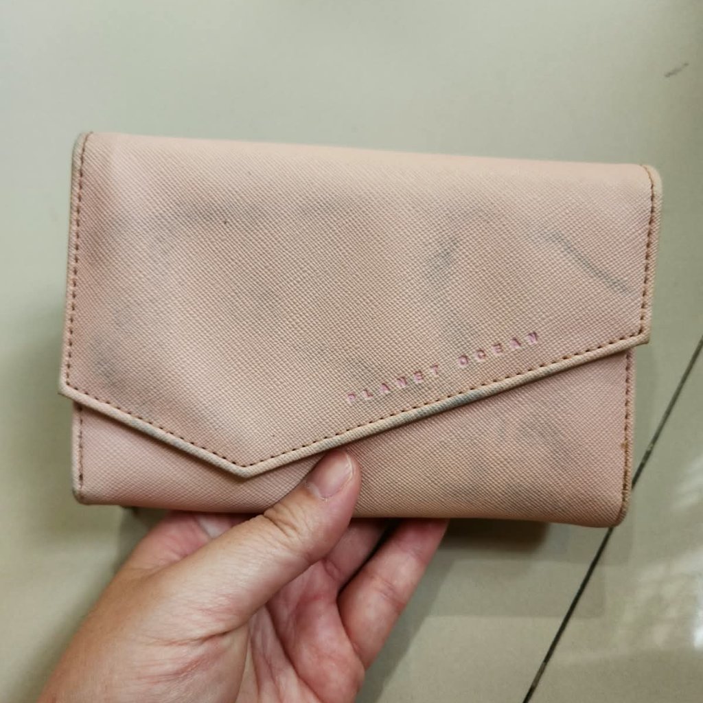 Dompet Wanita Pink Planet Ocean Preloved