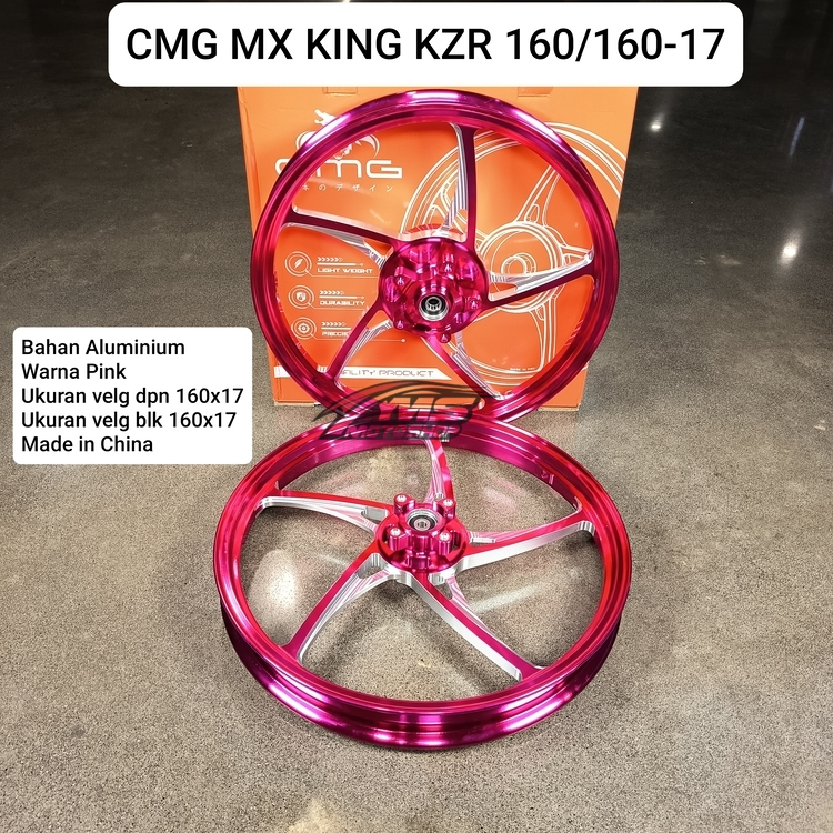 CMG VELG MOTOR MX KING KZR 160/160 RING 17 WARNA PINK