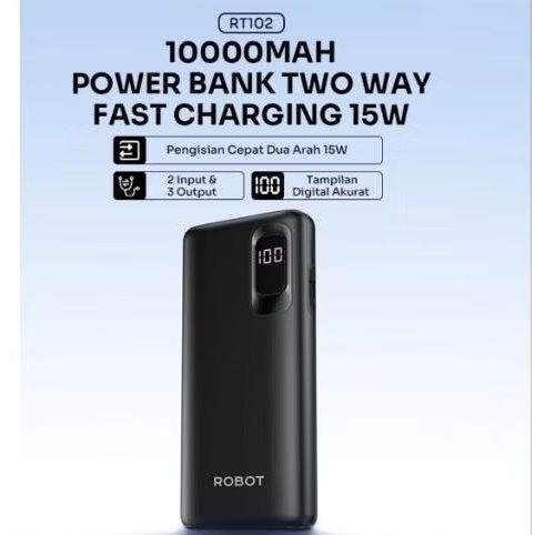 Robot RT102 Powerbank 10000mAh Fast Charging