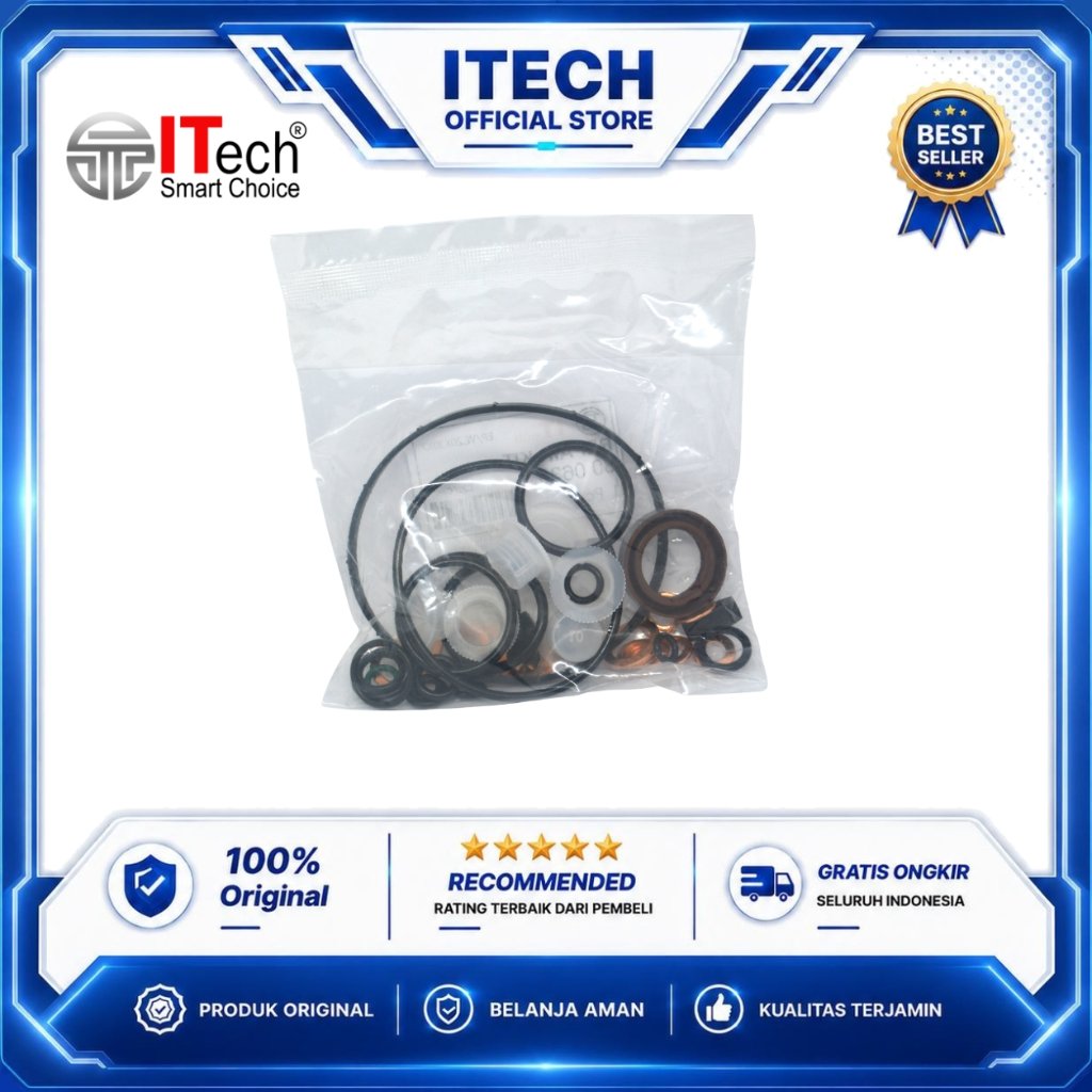Seal Gasket Kit 80 0636 Bospom Rotary Mitsubishi L300 L200 2.5 2500cc Asli Original ITech - Repairki