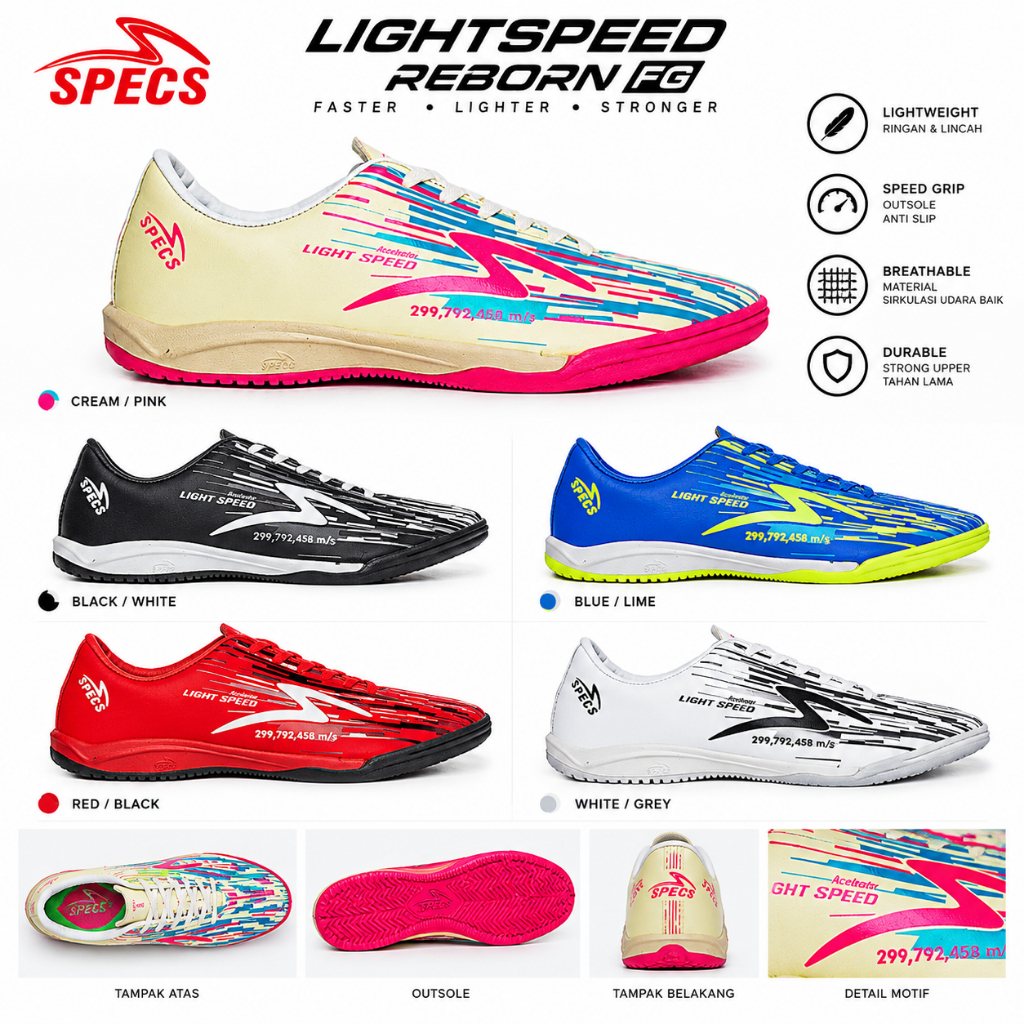 Sepatu Futsal SPECS Alpha Pro In Garuda Olahraga Pria
