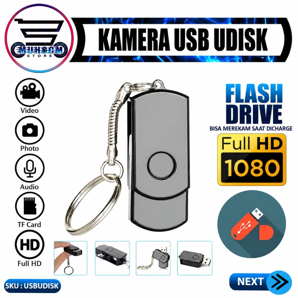MuhcomStore Spy Camera Hidden Mini USB Flash Disk U-Disk DVR Full HD 1080p Motion Detection USBUDISK