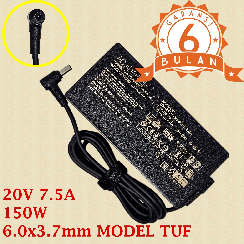 Adaptor Charger Untuk Untuk Asus TUF A15 FA506 A17 FA706 FX505 FX505GT FX705GT FX705GM F15 FX506L GT