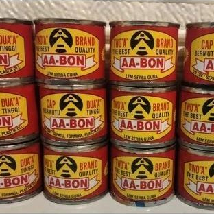 [ 1 PAK ISI 12 ] Lem Aibon Kecil merk random / Lem Aibon Kaleng / Lem Aibon Mini