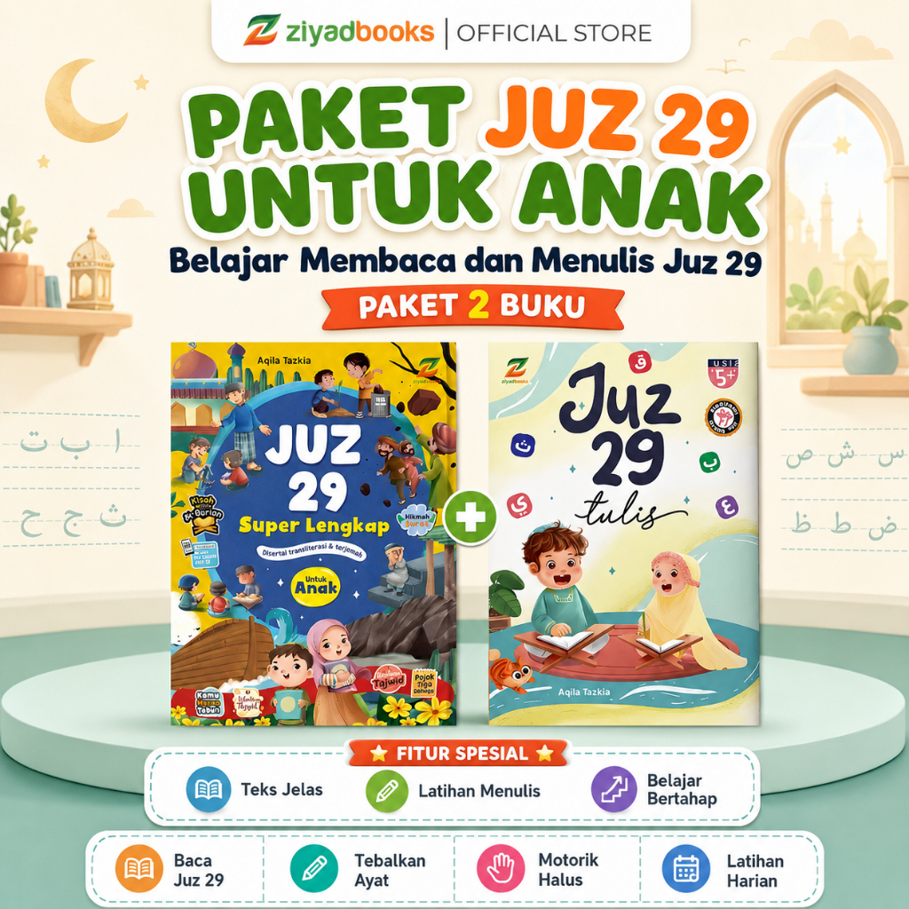 Limited Deals Paket Juz 29 Untuk Anak (Juz 29 Super Lengkap + Juz 29 Tulis) - Buku Hafalan Juz 29