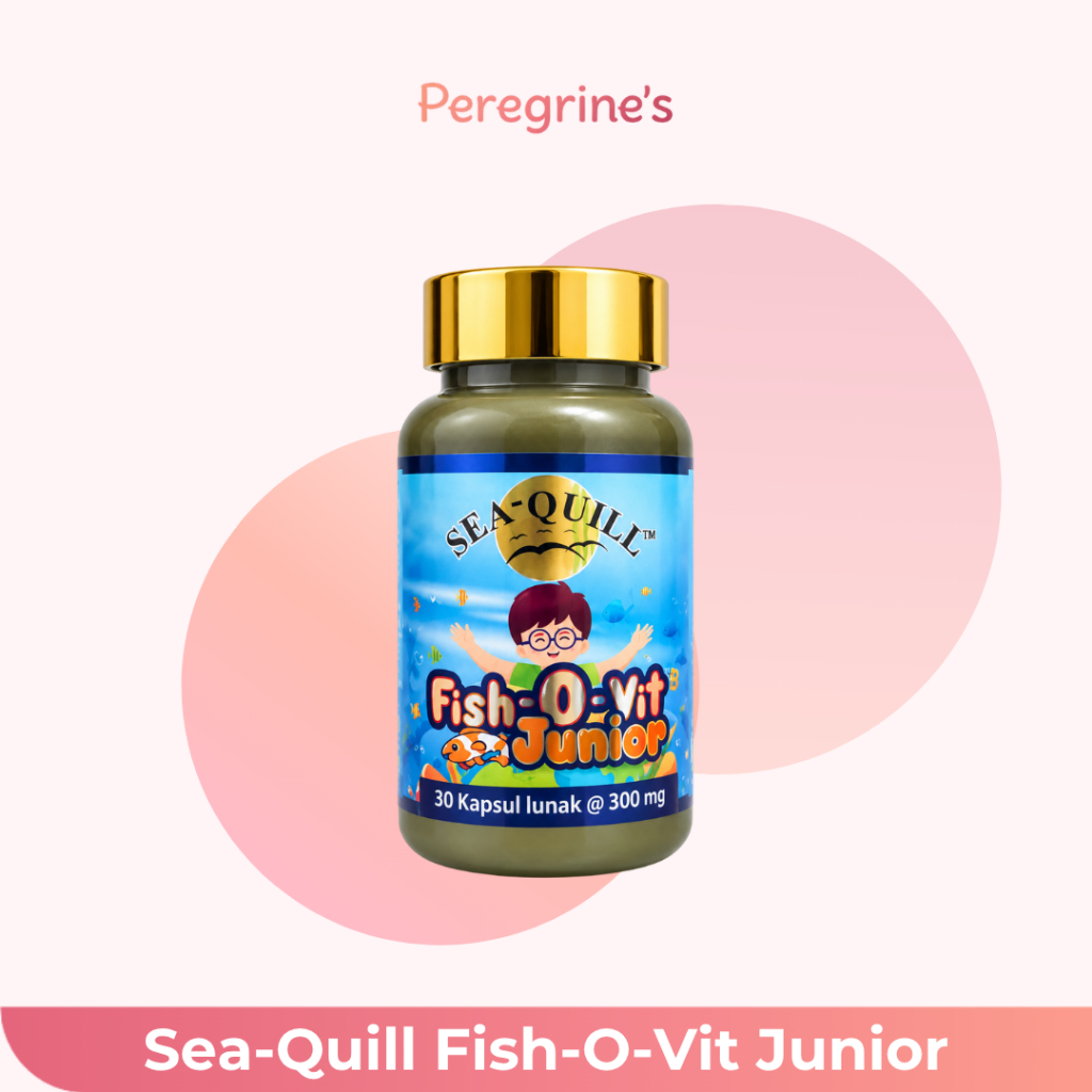 Sea Quill Fish-O-Vit Junior 30 Kapsul Dukung Tumbuh Kembang Anak Omega-3 Vitamin A D