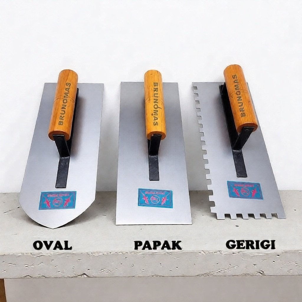 TROWEL LOKAL Plat Baja - Roskam Plester Kuat & Lentur