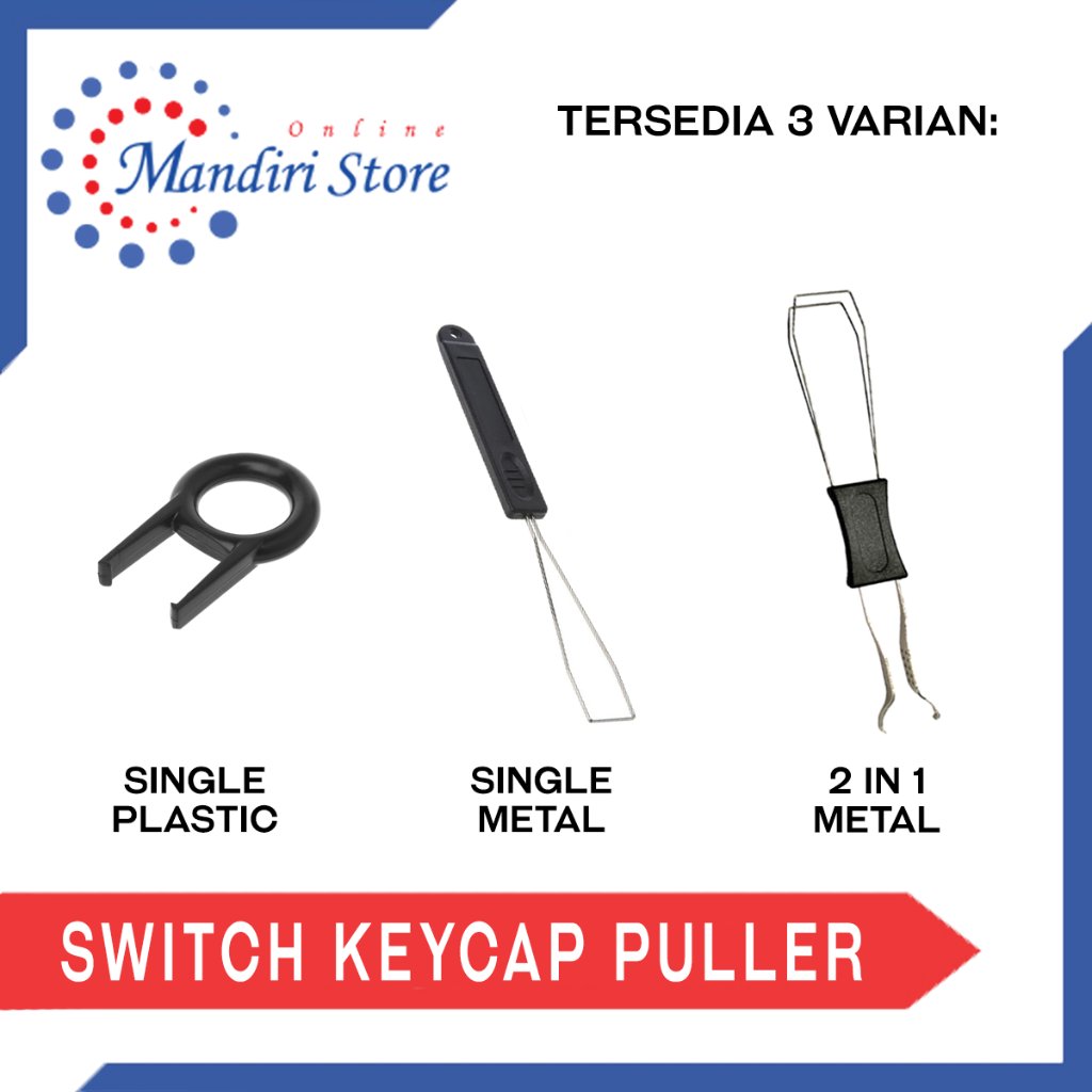 Switch Keycaps Puller 2 in 1 Metal/Single Puller/Switch Puller | Tombol Keyboard Mechanical Keycaps