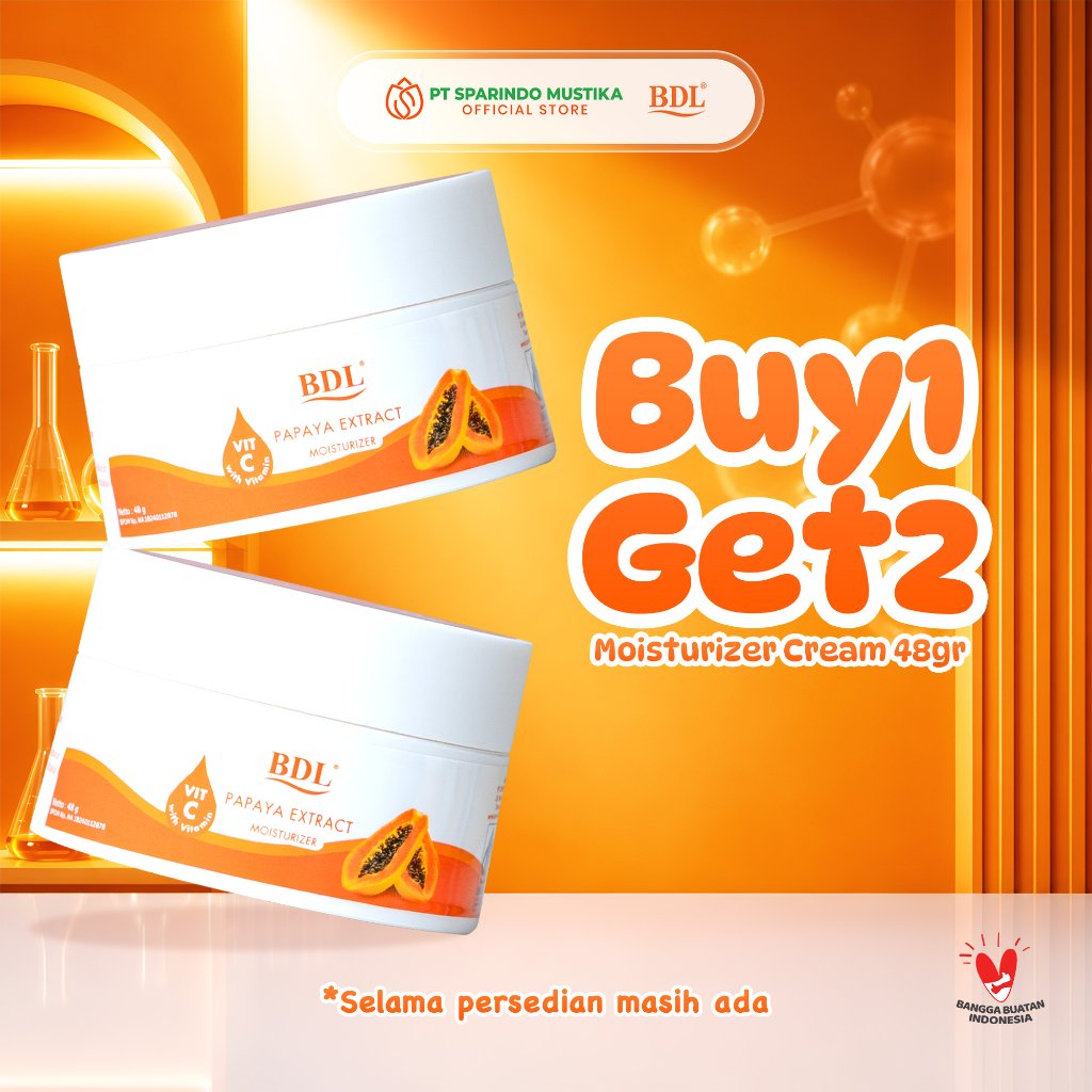 BDL Moisturizer Cream Papaya With UV Protect 48 gram