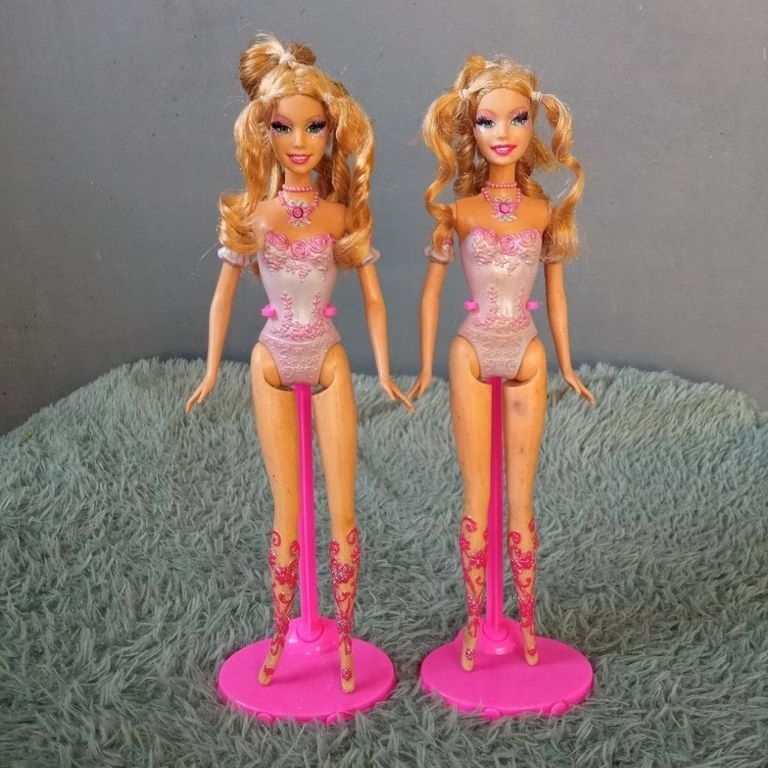 barbie Mattel Movie 2 pcs Elina Fairytopia Mermaidia Minus preloved / bekas mainan berbi + admin