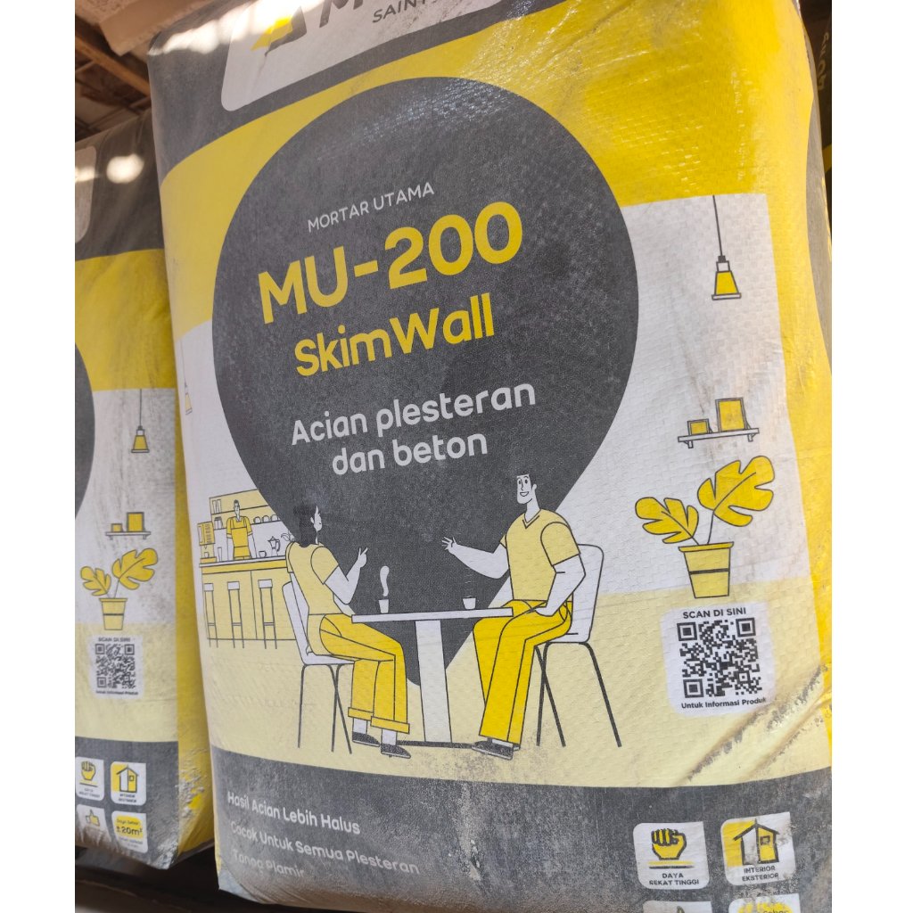 MU 200 Semen Instan Mortar Beton - 20 KG, Aplikasi Mudah, Daya Rekat Tinggi