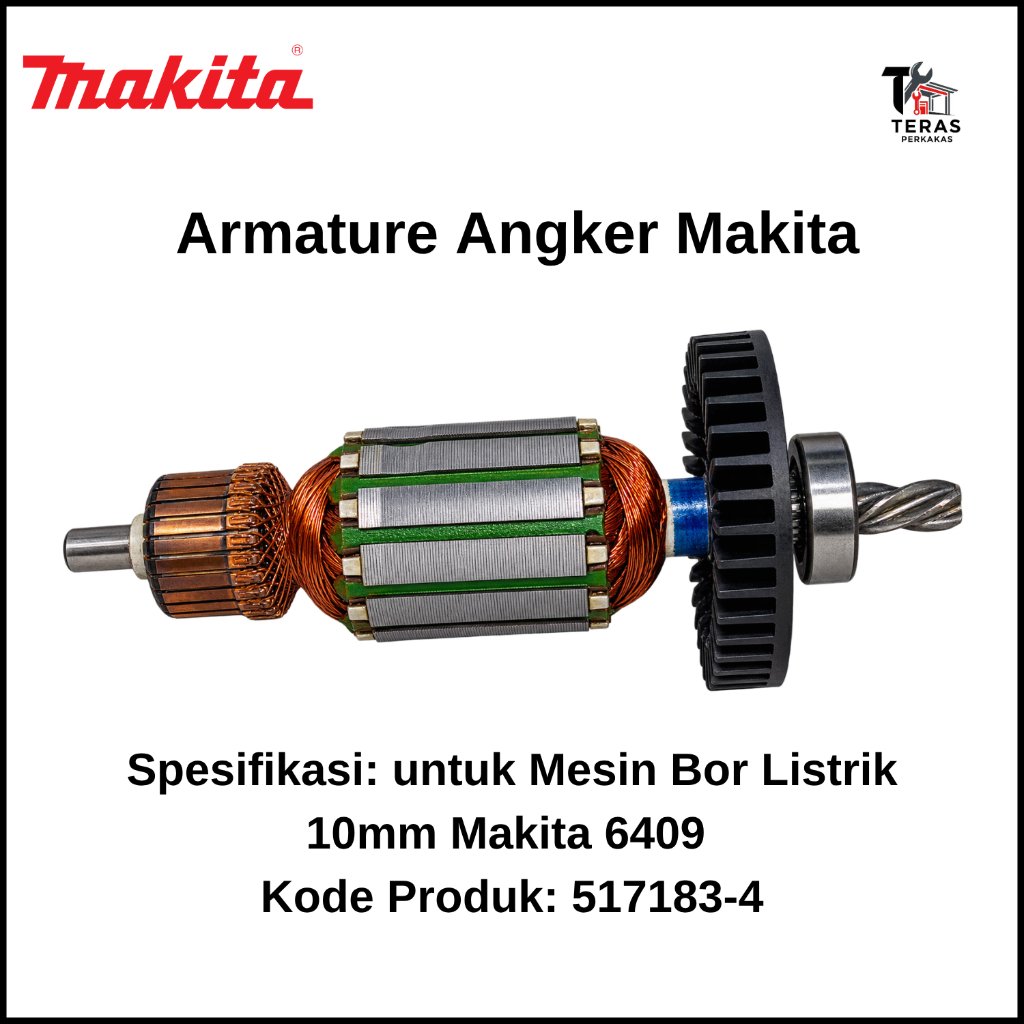 MAKITA Armature Angker untuk Mesin Bor Listrik 10mm Makita 6409