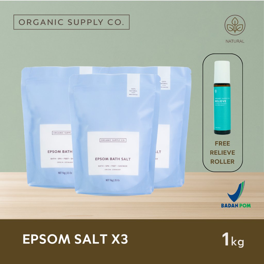 Epsom Salt | Magnesium, Pure Mineral Relief for Bath & Spa, Garam Epsom Sumbatan Asi, FCC Grade, Ger