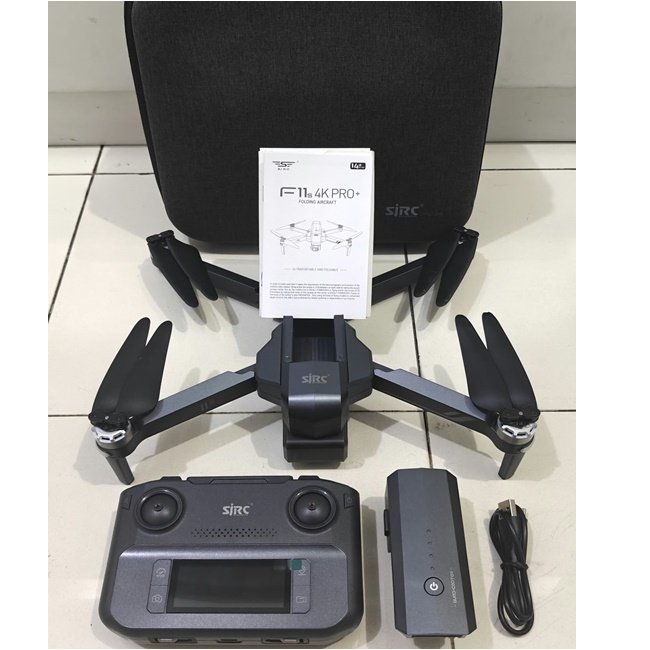 ( SECOND LIKE NEW ) SJRC F11S 4K PRO+ 6KM Drone GPS 2-Axis Gimbal 4K Camera Self-Stabilized Upgrade 