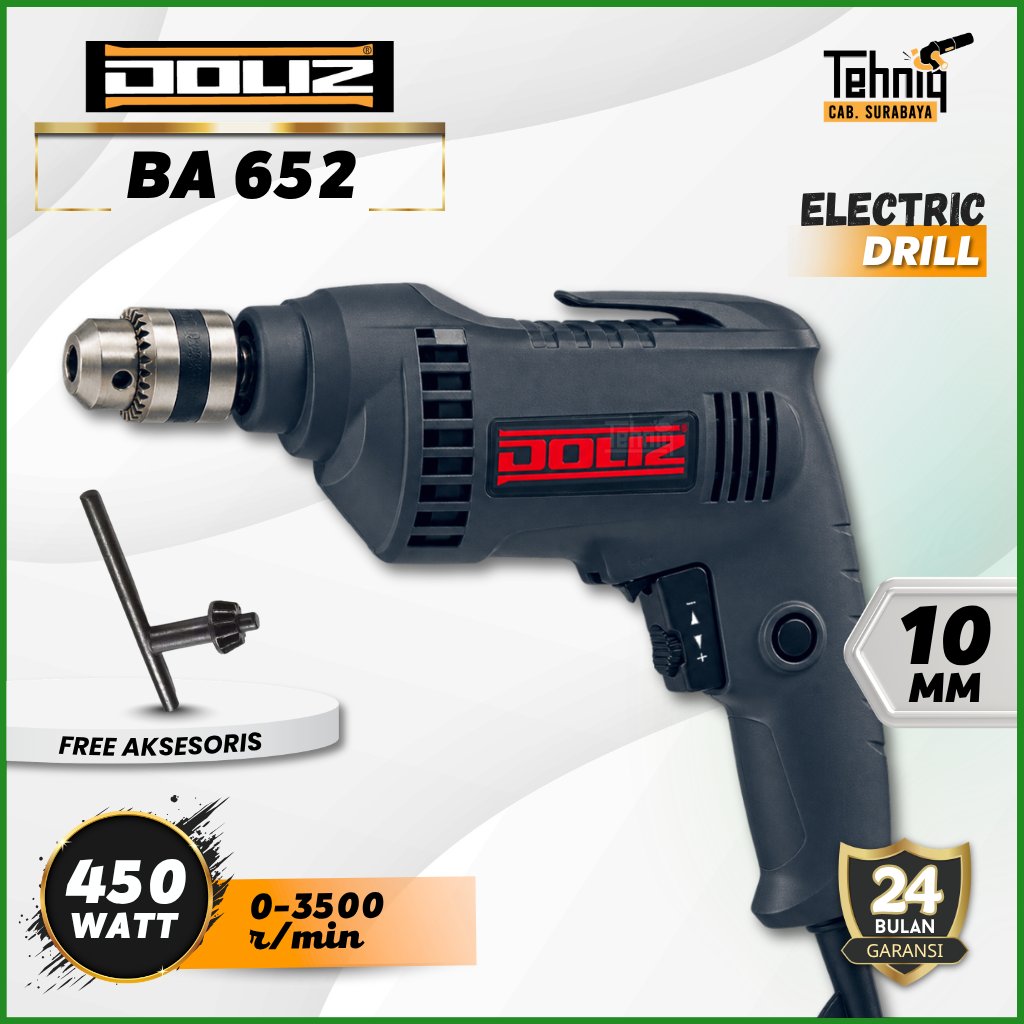 Doliz Ba652 Mesin Bor Tangan Listrik