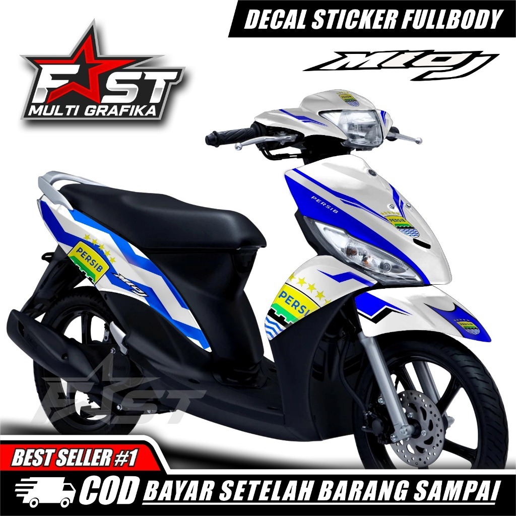 COD Terbaru Decal Sticker Full body Motor Yamaha Mio J 125 Tahun 2012 2013 2014 Sticker Mio J Desain