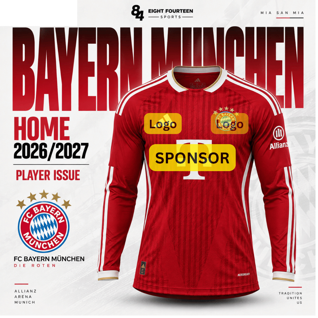 (PI - LS) Jersey BAYERN MUNCHEN HOME Player Issue Long Sleeve 26/27 2026 2027