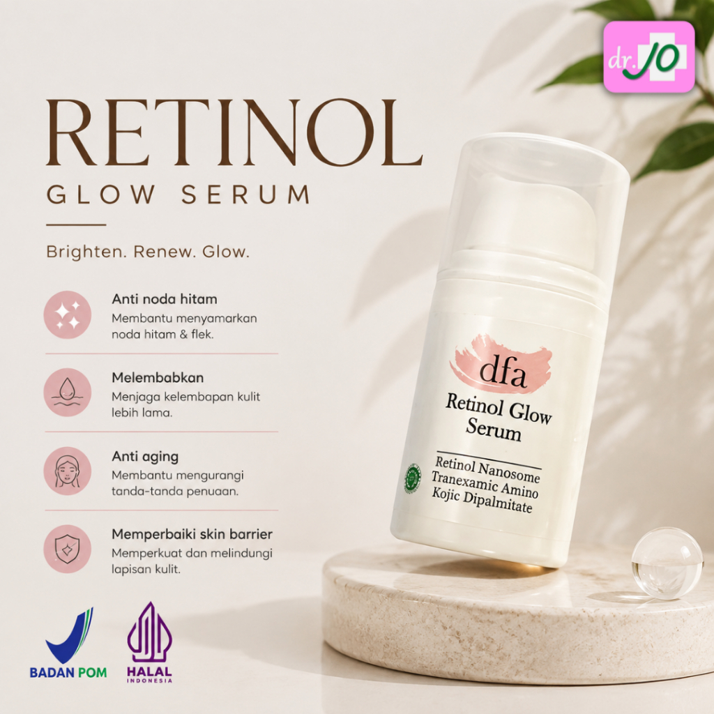 DFA RETINOL SERUM | RENEW GLOW SKINCARE | SERUM ANTI AGING