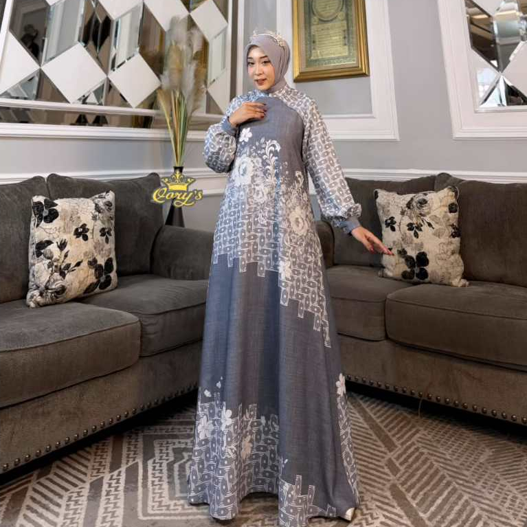Qorys Premium  Dress Bahan Lady Ice Seri 4 warna