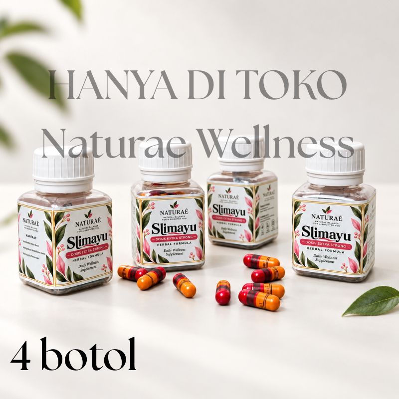 SLIMAYU By Naturae (4 BOTOL) Kapsul Jamu Pelangsing Ring 2 EXTRA STRONG Kualitas 1 AMPUH 100% | Diet
