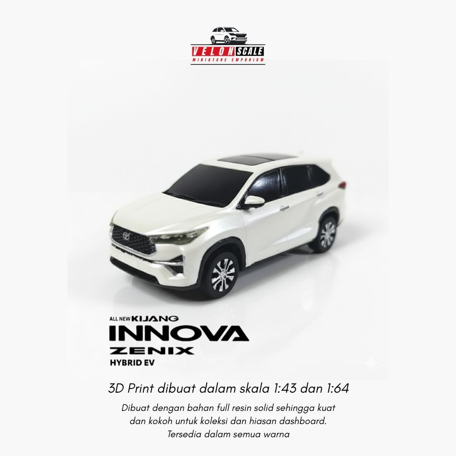 Diecast Toyota INNOVA ZENIX Skala 1:43 Miniatur INNOVA ZENIX, Replika INNOVA ZENIX. Custom Plat&Cat
