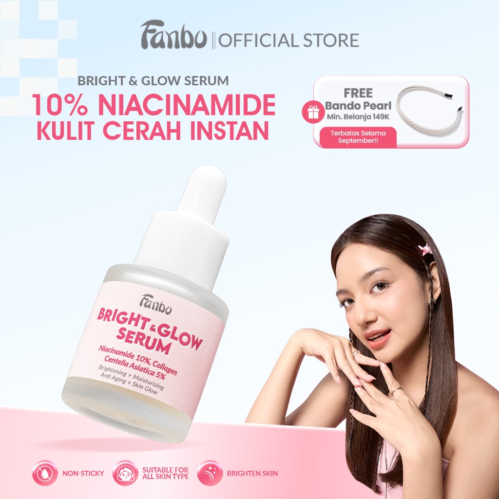 Fanbo Skin Goals Bright & Glow Serum [DP] - Niacinamide 10% - Centella asiatica 5% - Collagen - untu