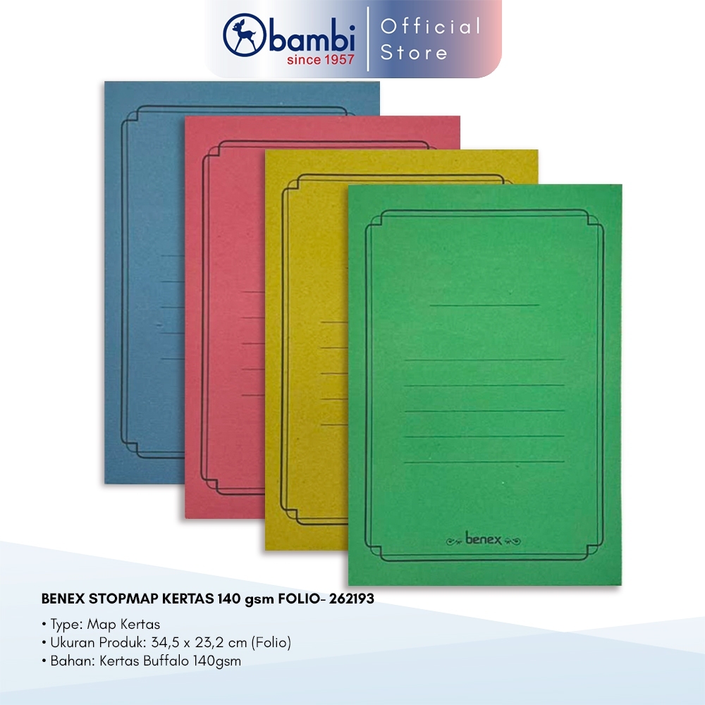 BENEX STOPMAP KERTAS 140 Gsm FOLIO 1 PACK 25 Lbr - 262193