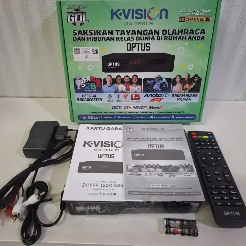 Receiver Parabola GOL OPTUS 66 HD  FREE MNC Group RCTI KVISION OPTUS
