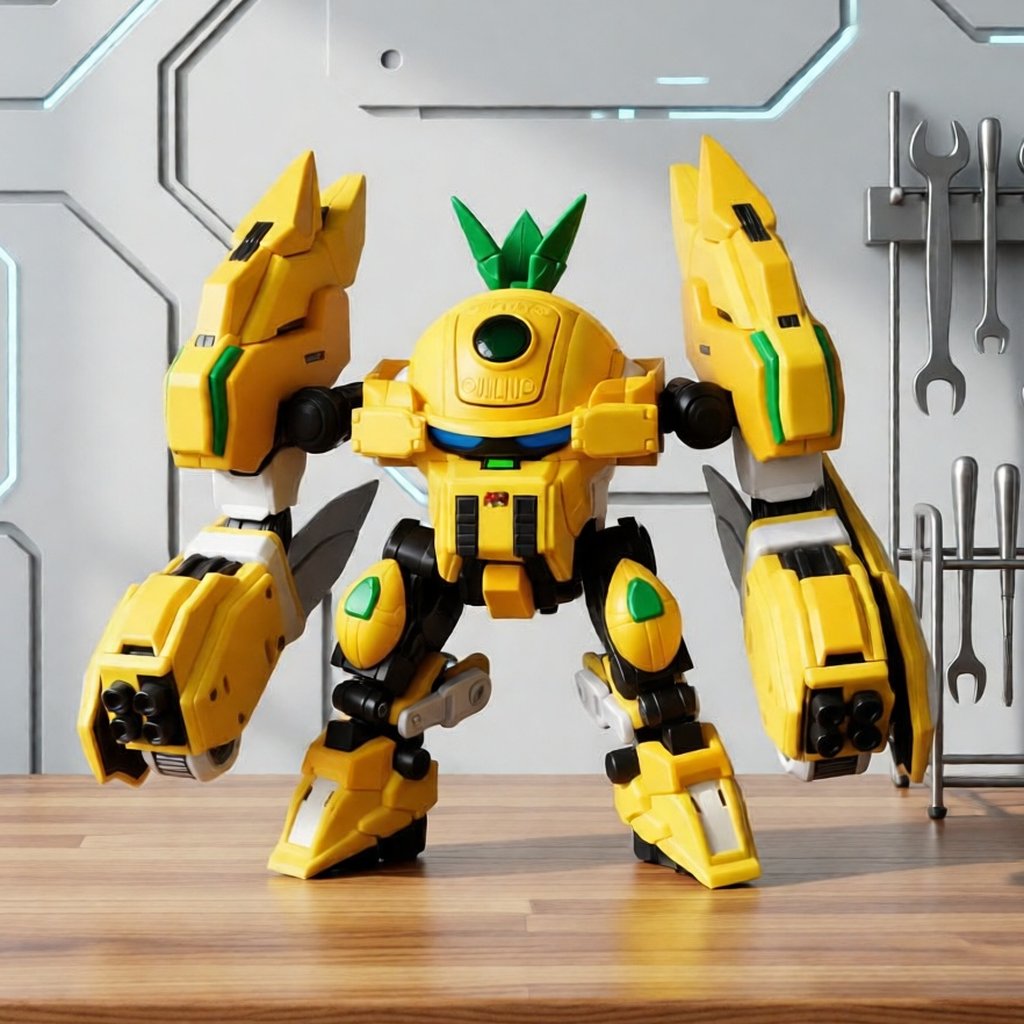 Model kit FR-01 Yilichuangwan Fruity Robo Pineapple Slasher Plamo
