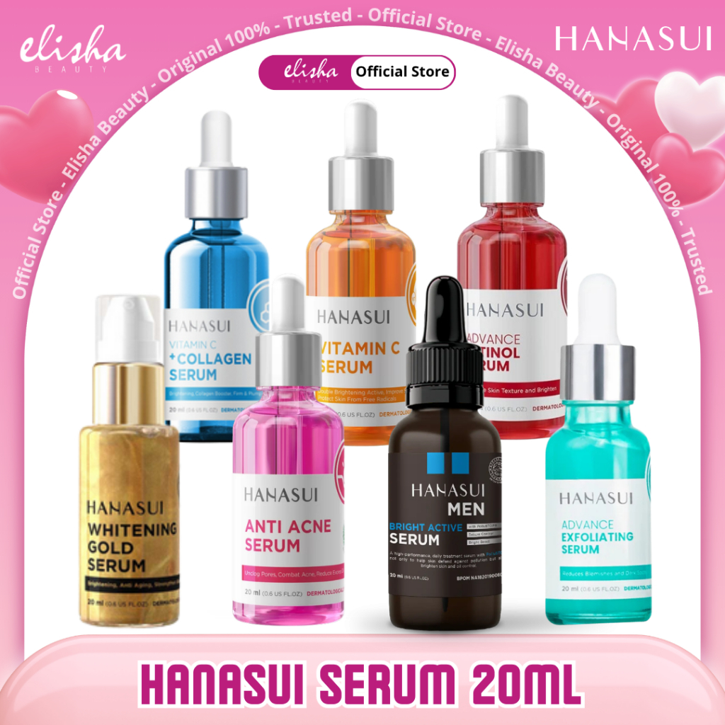 [ELISHA BEAUTY] Hanasui Serum Wajah 20ml | Serum Men