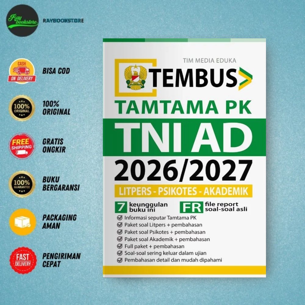 Buku Tembus Tamtama PK TNI AD 2026/2027 - Media Eduka