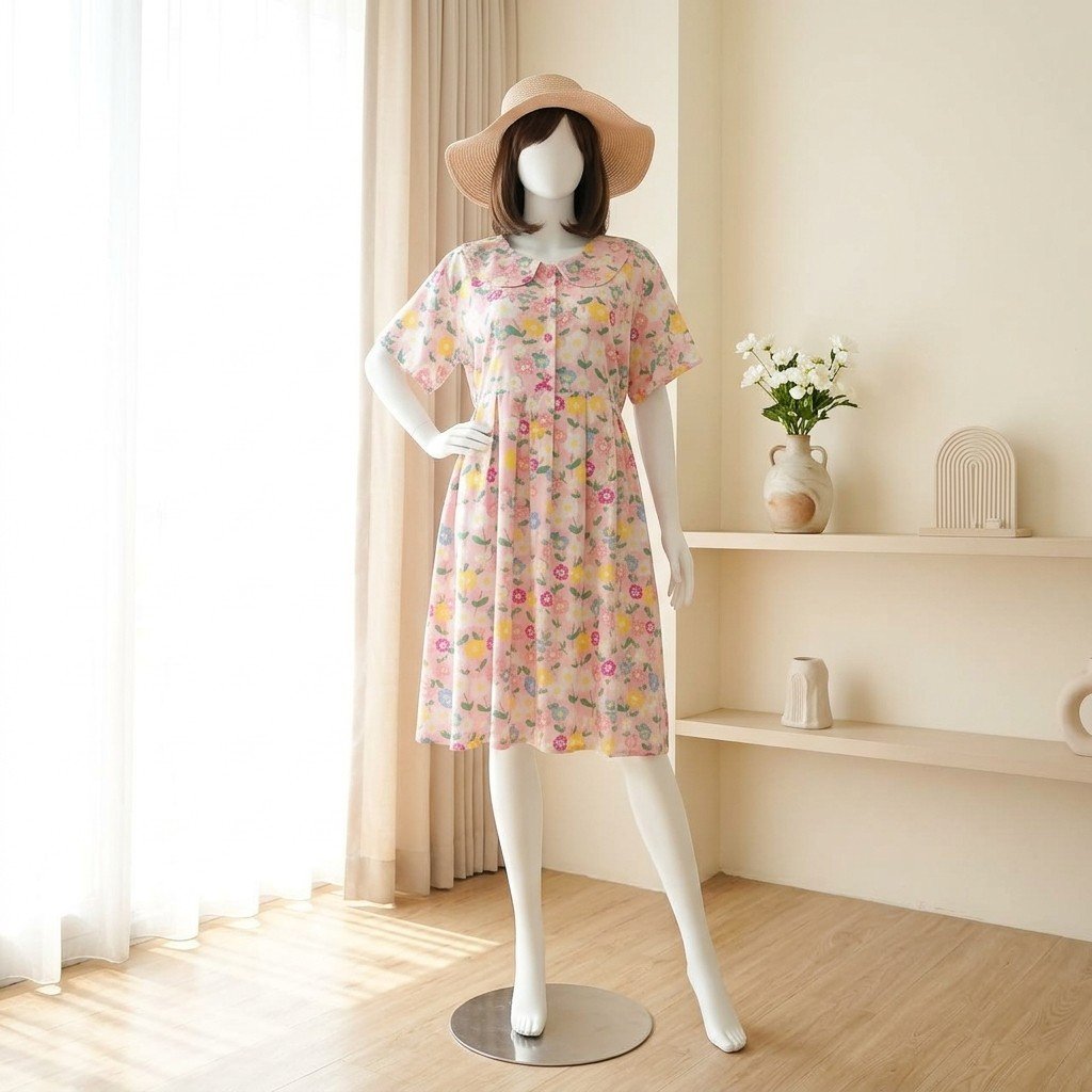 Lunaci Elma Dress Daster/baju menyusui/daster premium/baju tidur