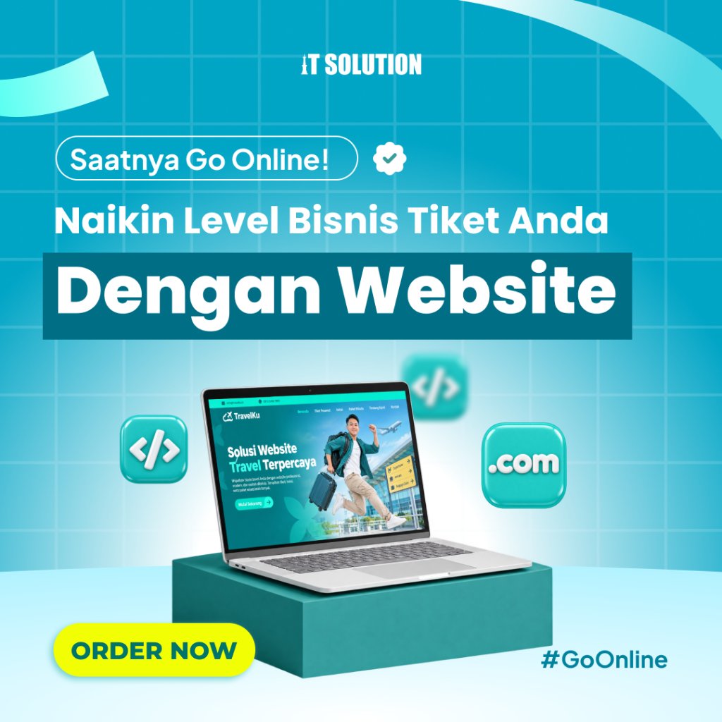 Paket Jasa Pembuatan Website Tiket Profesional untuk Penjualan Tiket Online, Reservasi, Event & Trav