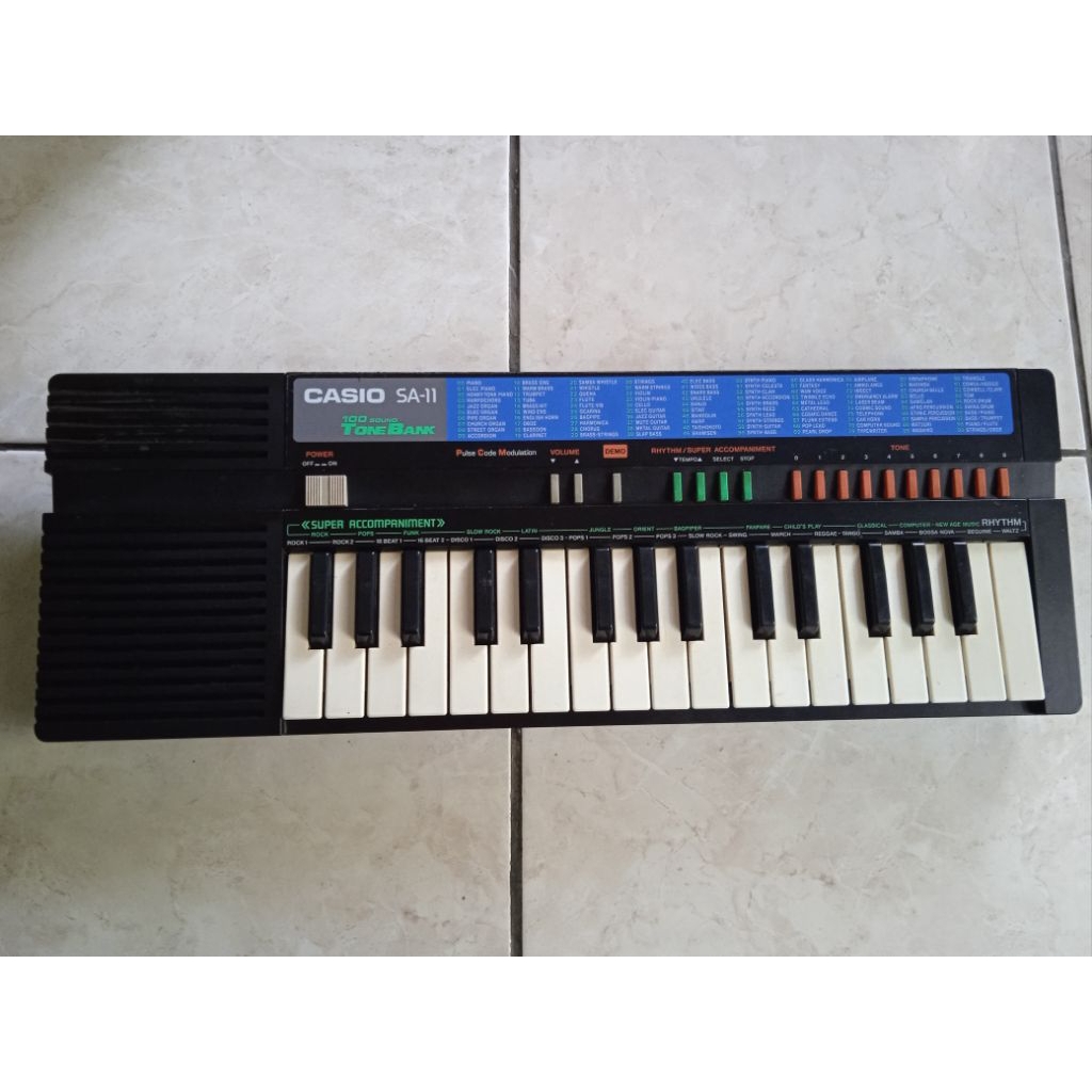 piano casio sa 11  keyboard casio bekas normal