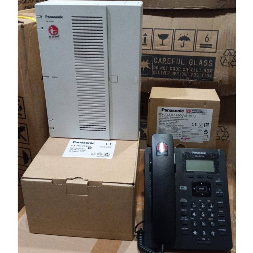 Pabx - Panasonic IP-PBX KX-HTS32 + KX-HDV130 + KX-A423