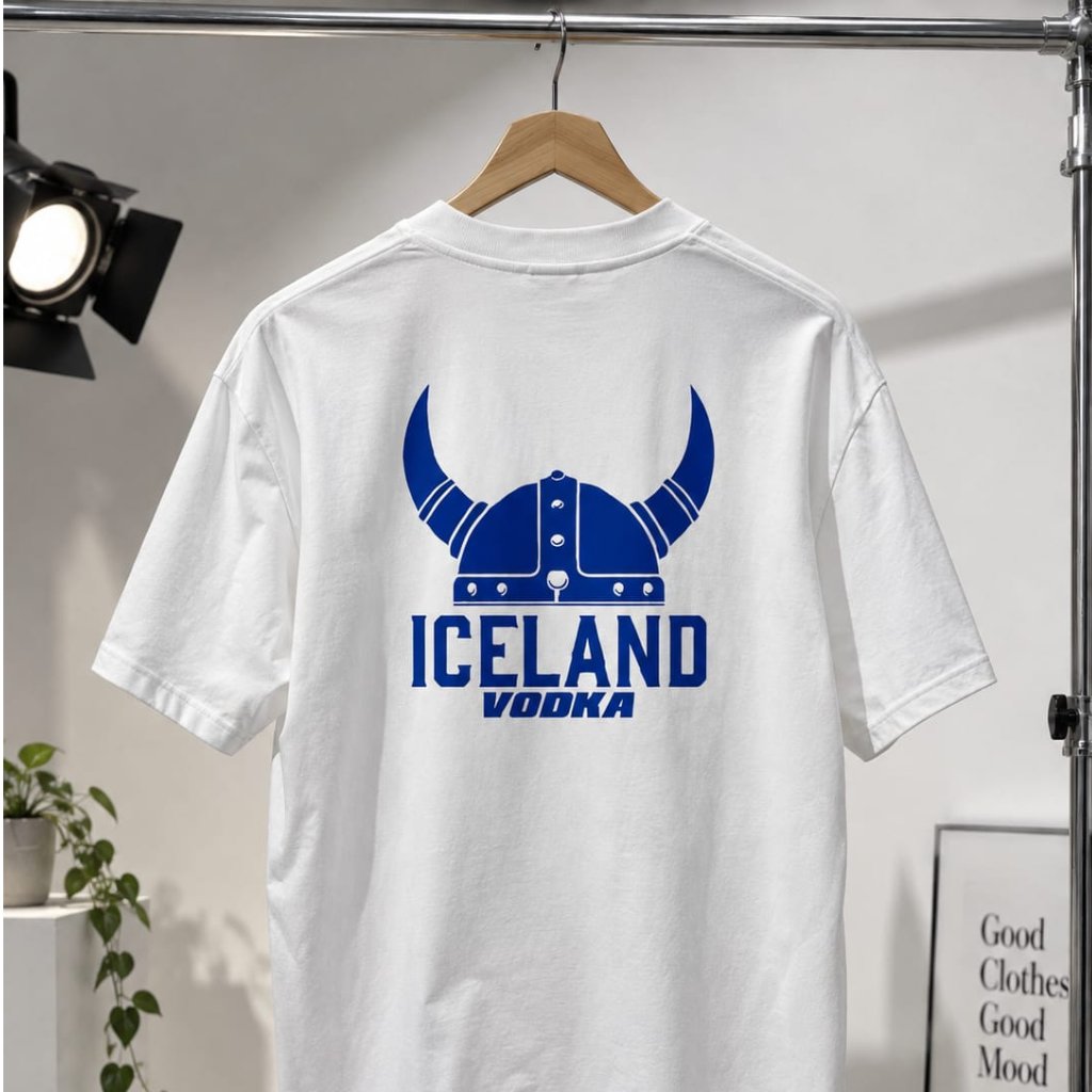 Kaos Iceland Vodka / Baju Distro Iceland Vodka / Pakaian Pria Dan Wanita / Atasan