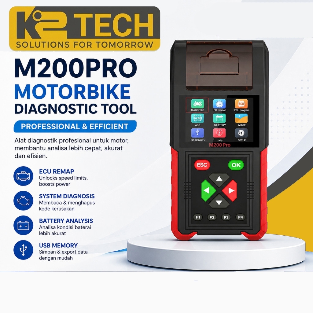 M200PRO JDIAG REMAP ECU HONDA JDIAG M200 PRO WITH PRINTER SCANNER SEMUA MOTOR