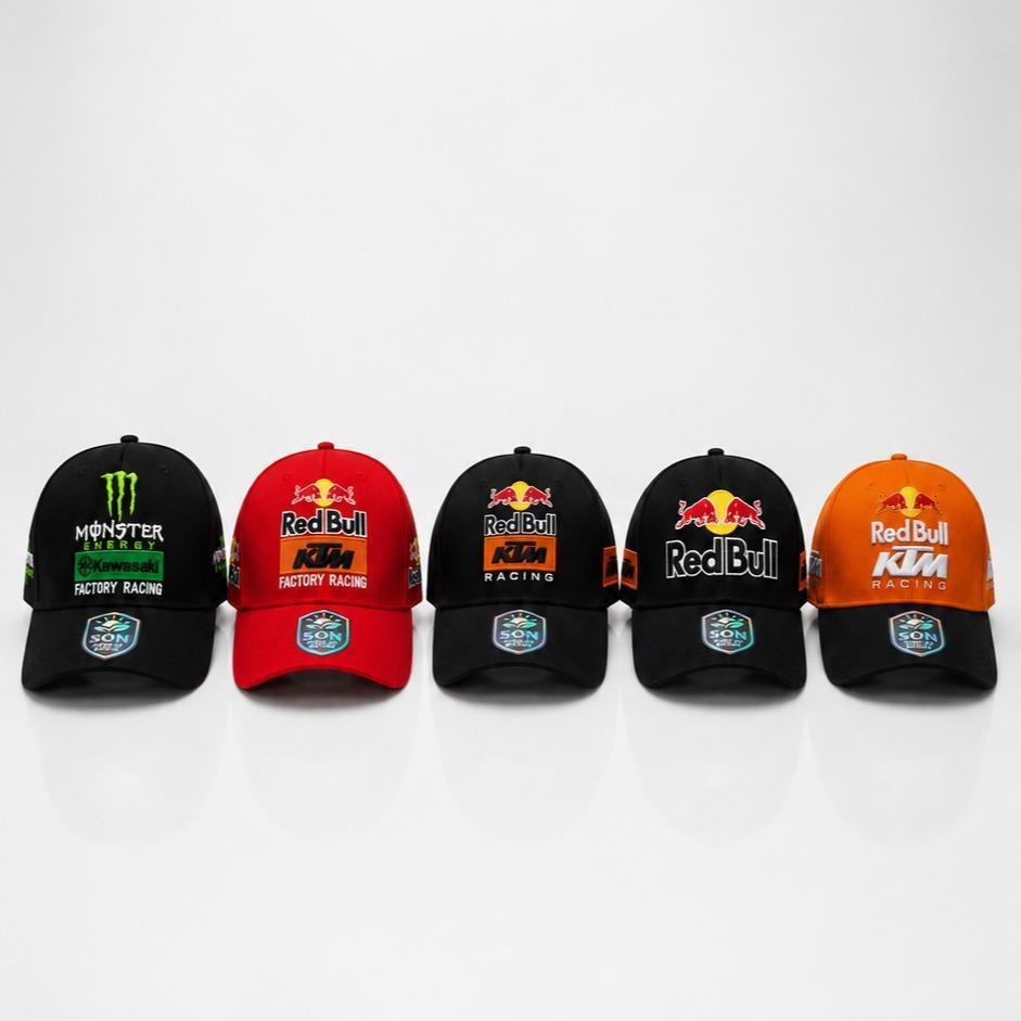 Topi baseball Red Bull KTM Factory Racing Monster Energy Kawasaki unisex