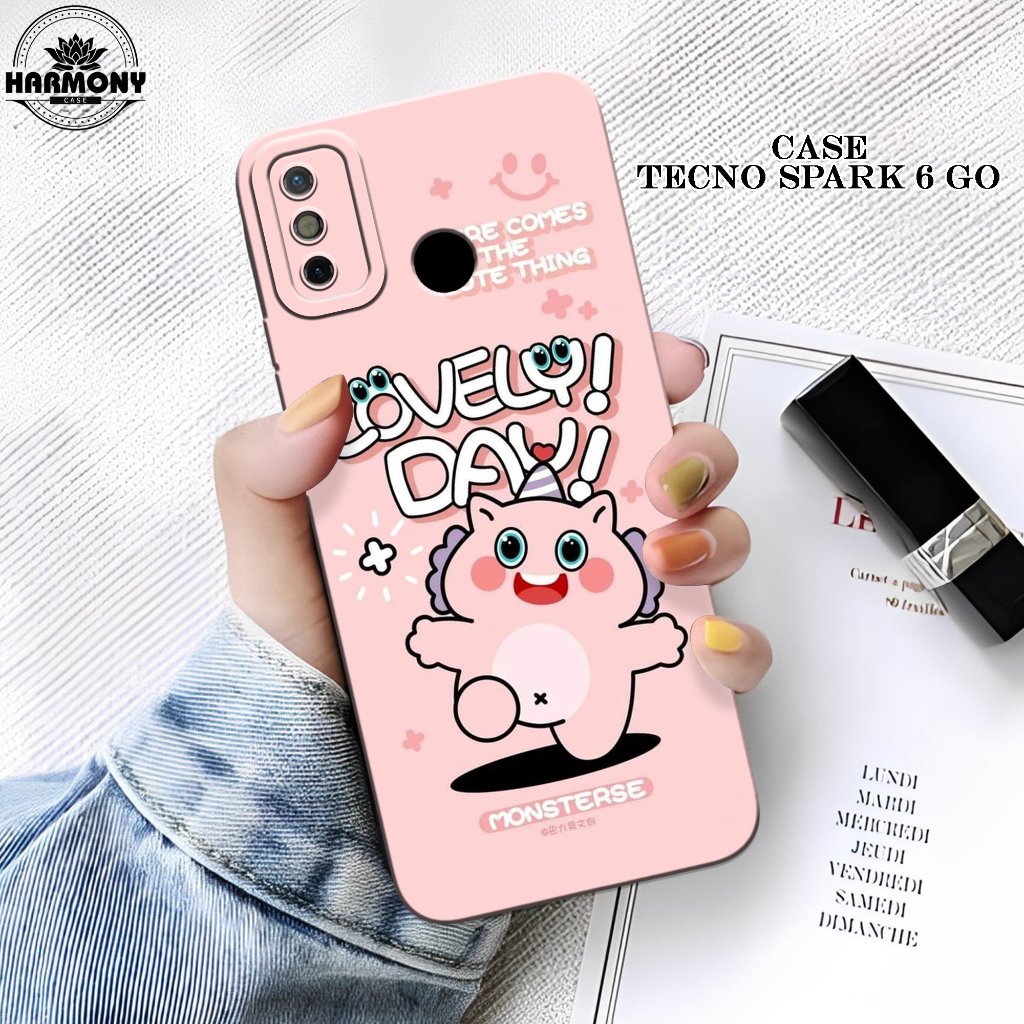 Case Tecno Spark 6 Go Terbaru- Fashion Case Lucu - Softcase Tecno Spark 6 Go - Silikon Pro Camera - 