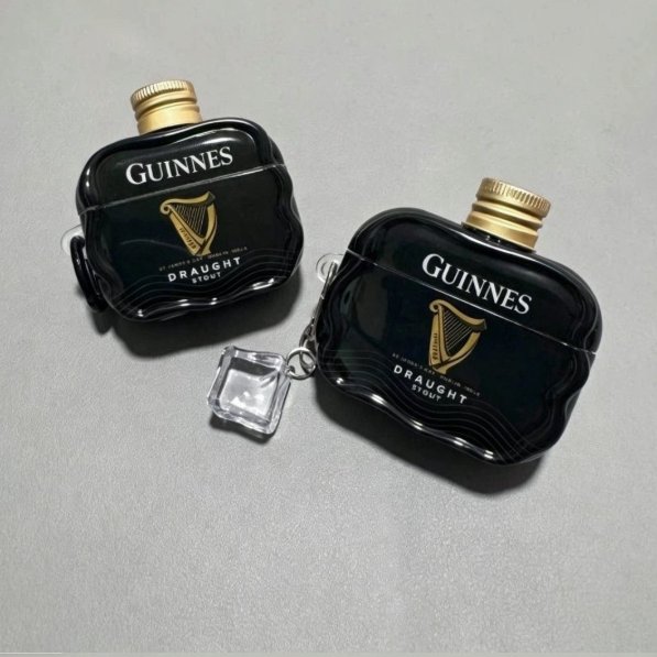 Creative Guinness Black Beer Suitable for AirPods 4/5 Apple Earphone Case Pro3 Protective Cover