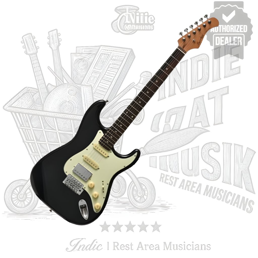 Gitar Bacchus Universe Series BST-2RSM/R  BST2 RSM BST 2RSM Black