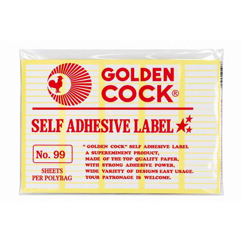Golden Cock Label No. 99 / Self Adhesive Label / Correction Sticker – Kertas