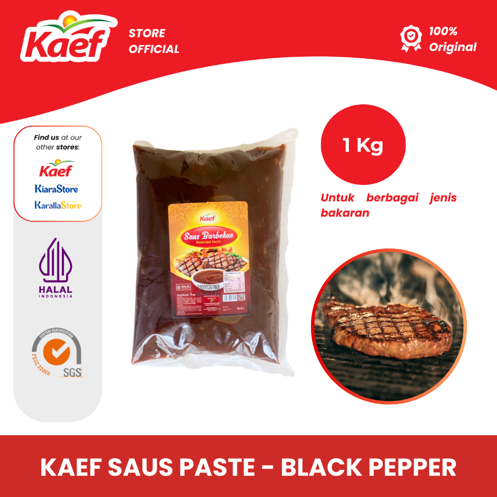 BBQ Sauce Premium | Saus Barbeque |  KAEF Barbecue 1 kg