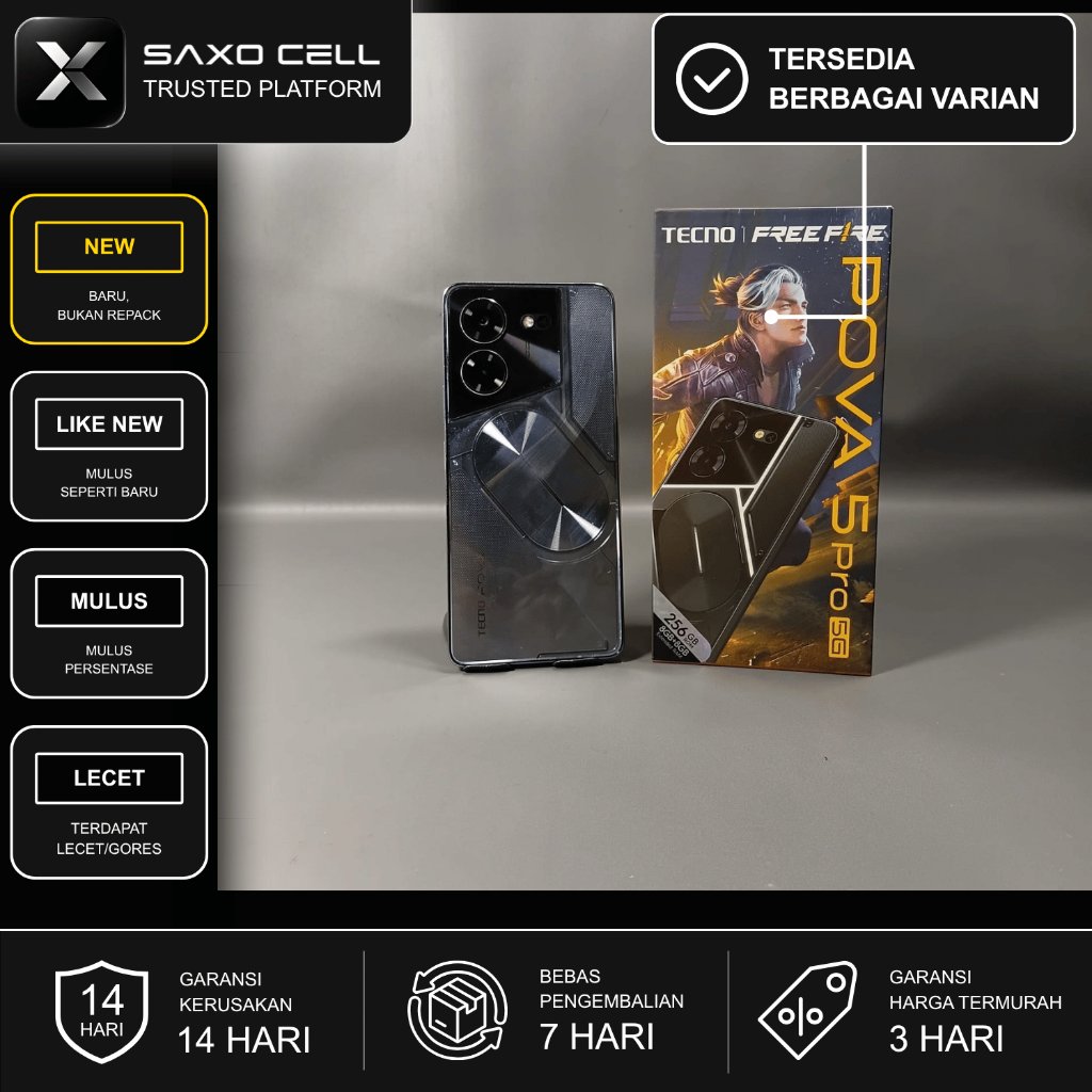 Tecno Pova 5 Pro 5G 8/256GB New & Second