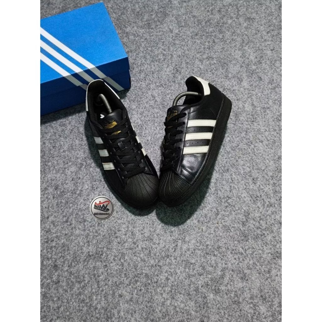 Sepatu Casual Adidas Superstar Eg4959 Hitam size 43