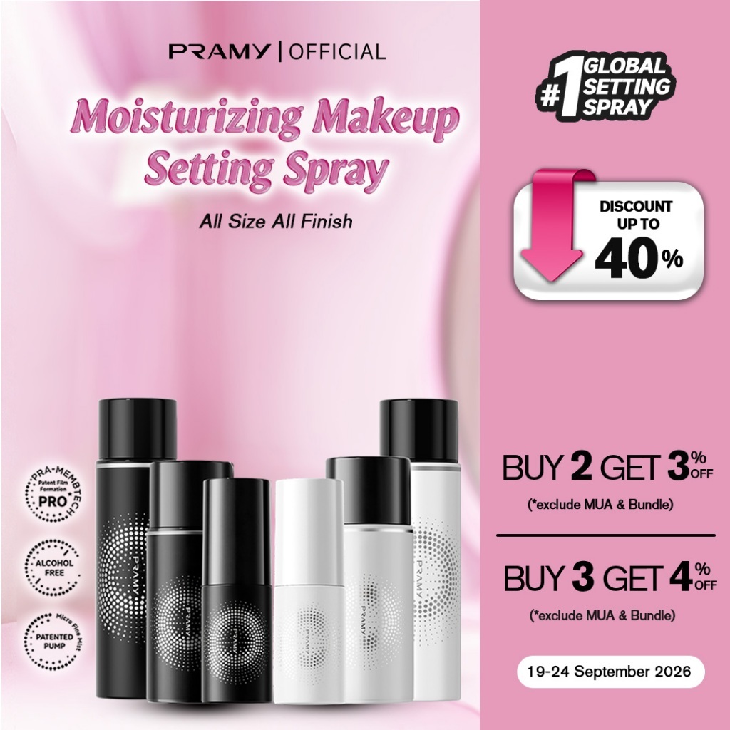 Pramy Moisturizing Setting Spray  | Matte Finish | Dewy Finish – All Size | Long Lasting Makeup Hing