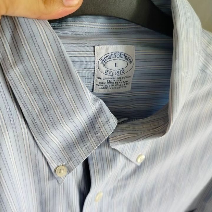 Brooks brothers SIZE XL SLIM FIT branded kemeja pria