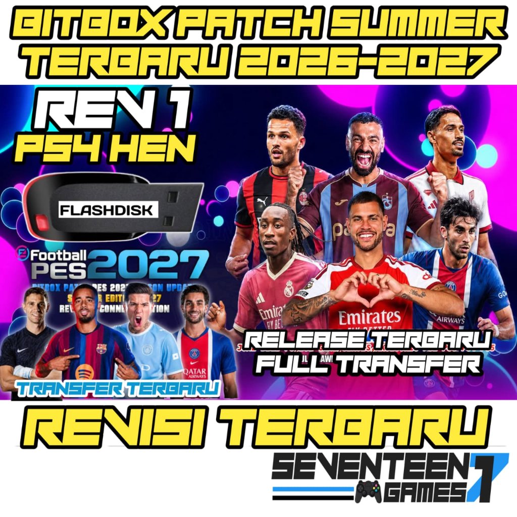 PES 2027 Game Untuk PS4 Hen Via Flashdisk