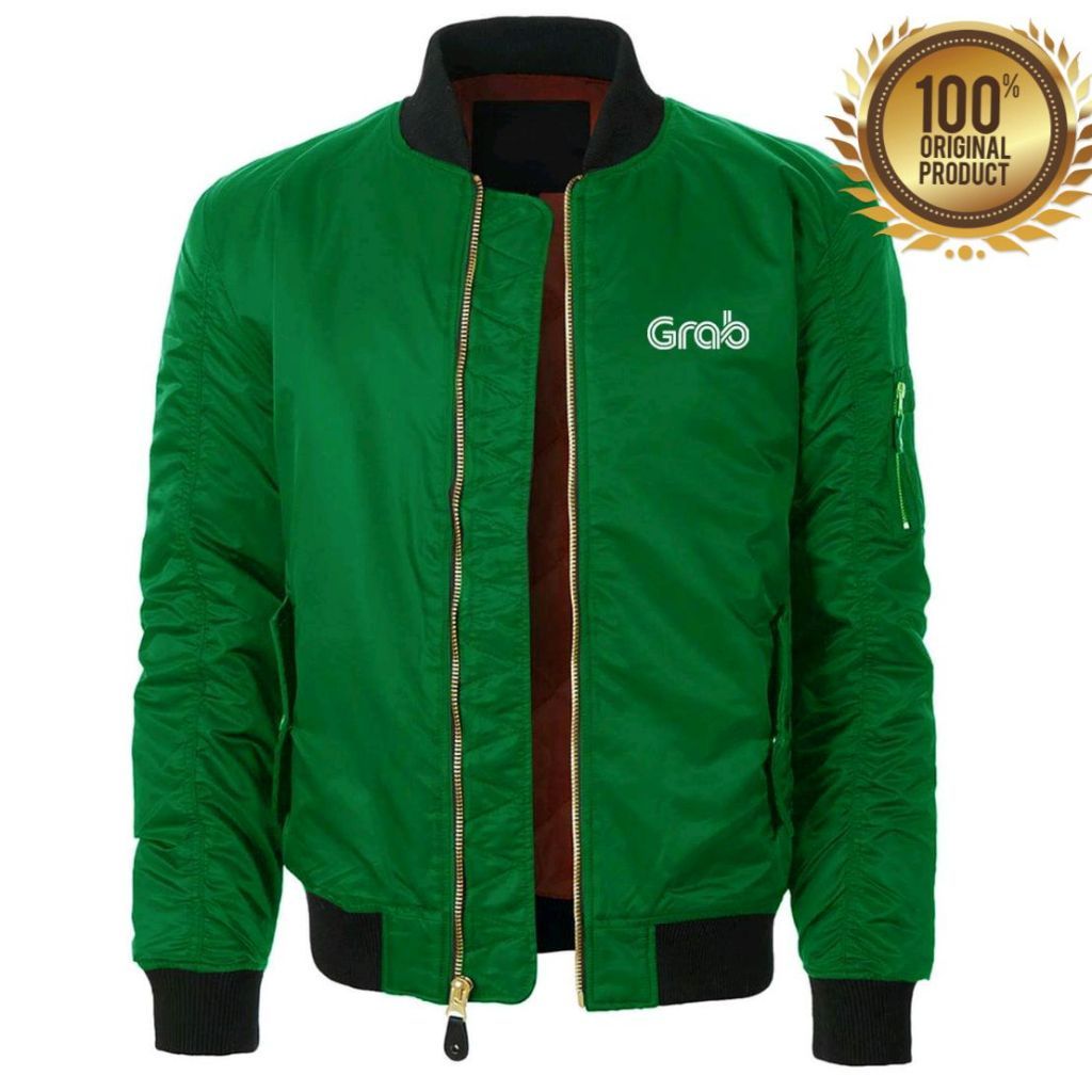 Jaket Bomber Grab Pria Taslan waterproof / Jacket Grab Terbaru / Jaket Grab Terbaru Original bisa cu